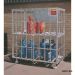 Gas Cylinder Cages - Static Option - Galvanised - W.1610 D.890 H.1800