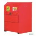 Storage Vault - Red - W.700 D.850 H.1270 - 2 Shelves - 120 Litre Capacity