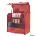 Storage Vault - Red - W.1370 D.850 H.1270 - 2 Shelves - 250 Litre Capacity