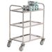 Stainless Steel Trolley - 3 Shelves - L.710 W.470 H.900