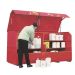 Storage Vault - Red - W.2500 D.1080 H.1270 - 4 Shelves - 550 Litre Capacity