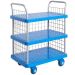 Proplaz Super Silent - Three Tier Trolley with Mesh Ends & Side - L.900 W.600 H.1000