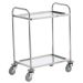 Stainless Steel Trolley - 2 Shelves - L.710 W.470 H.900