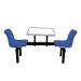 Canteen Table - 2 Seats, Access 1 Way - L.600 W.1730 H.810