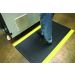 Orthomat Safety Fatigue Matting - 0.9m x 1.5m - Height: 9mm - Charcoal & Yellow